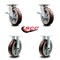 Service Caster 8 Inch Kingpinless Poly on Polyolefin Wheel Caster Brakes 2 Rigid SCC, 2PK SCC-KP30S820-PPUR-SLB-2-R-2 - alternate 6